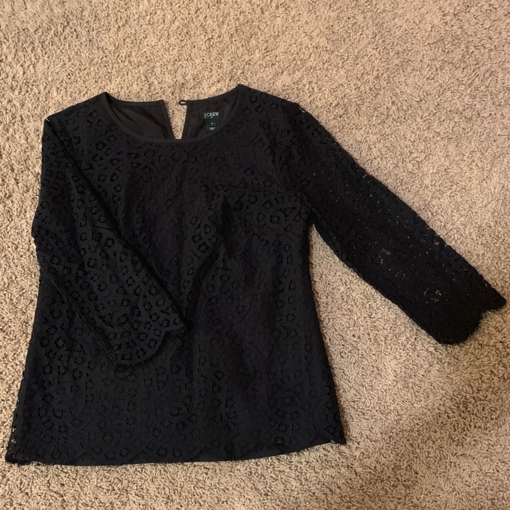 J. Crew Factory lace top, size 0